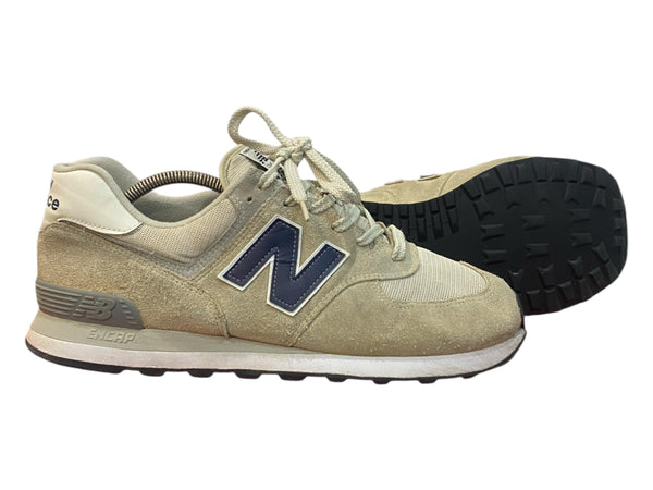 New Balance 574 Classic 'TAN NAVY' Suede Men's Size 47.5