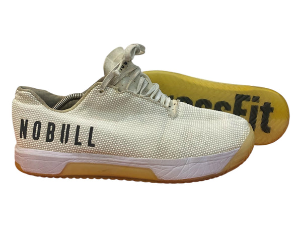 Nobull Court Trainer Mens Size 44 White Black Athletic Running Shoes Sneaker